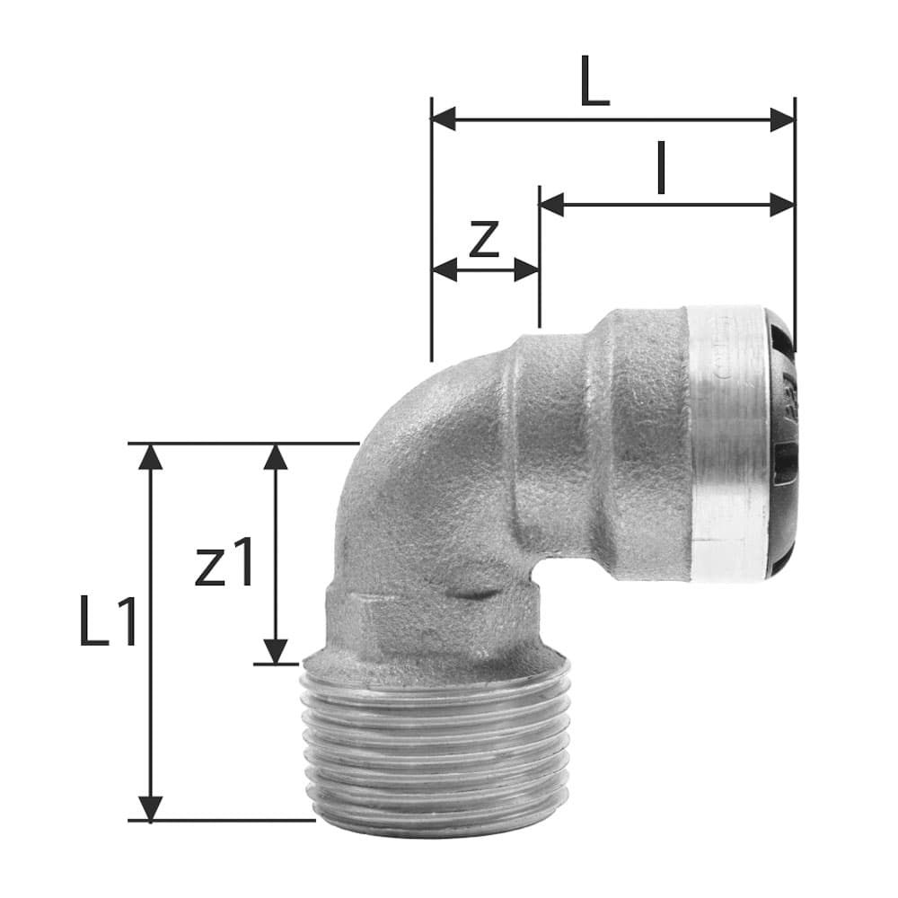 sudoFIT-Übergangsbogen 90°