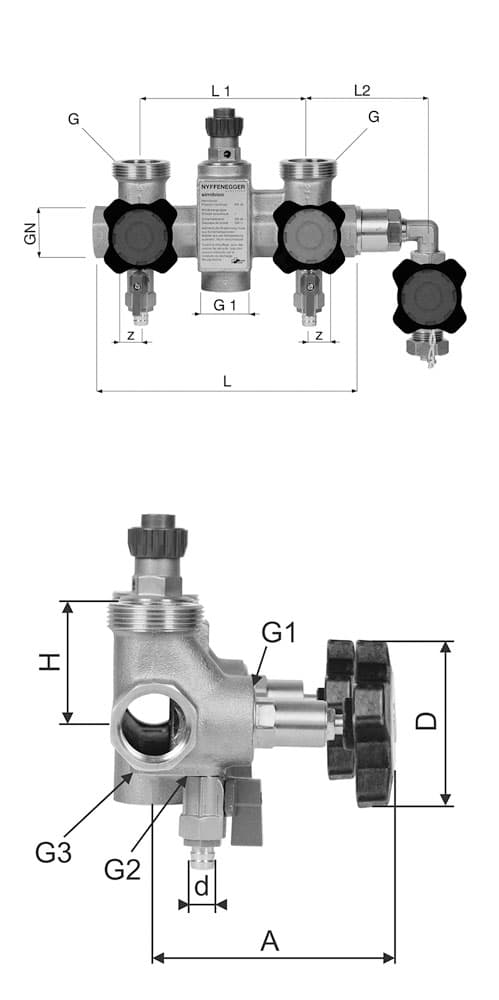 Verteiler Simibloc PN 16