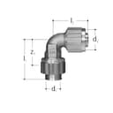 Winkel mit Stecknippel, (Mepla, Geberit)