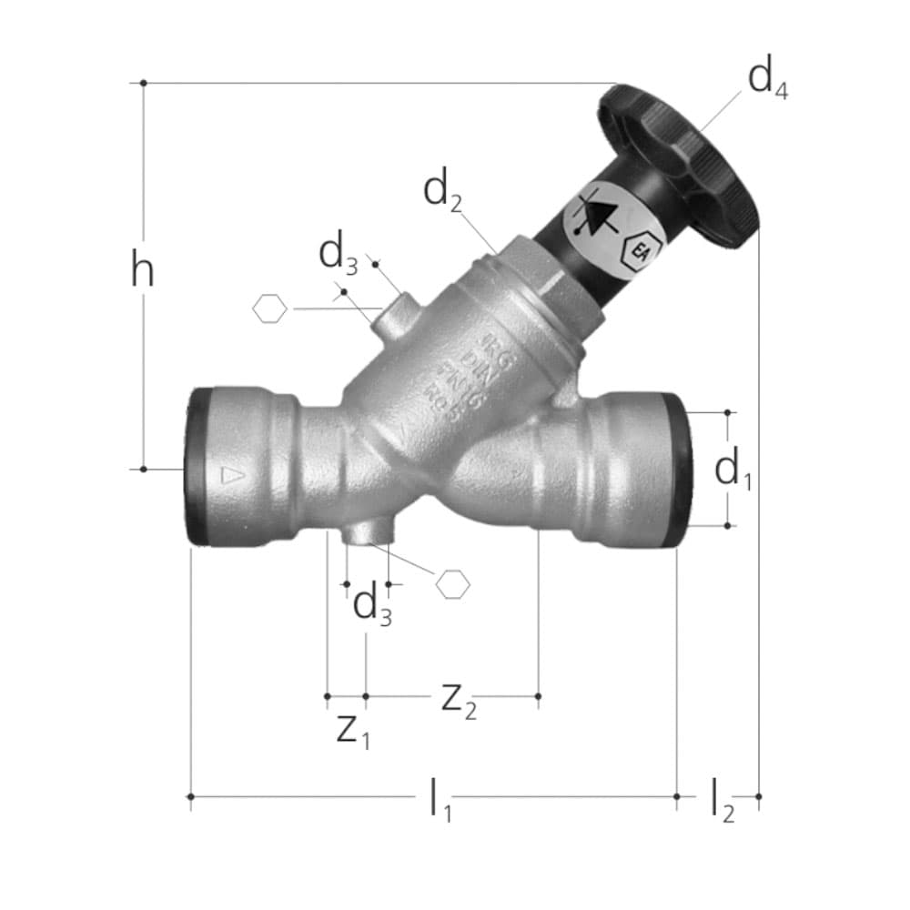 Rückflussverhinderer mit Absperrung