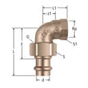 Optipress-Winkelverschraubung