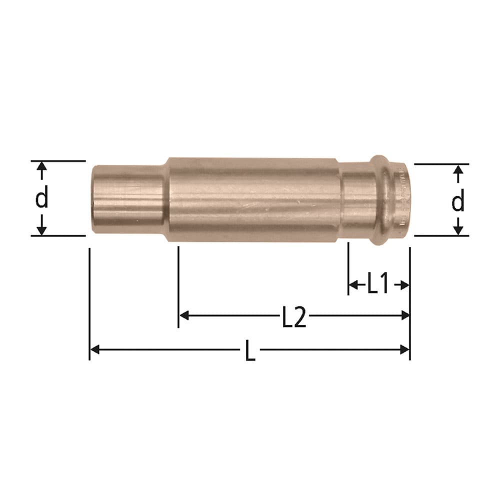 Optipress-Schiebemuffe