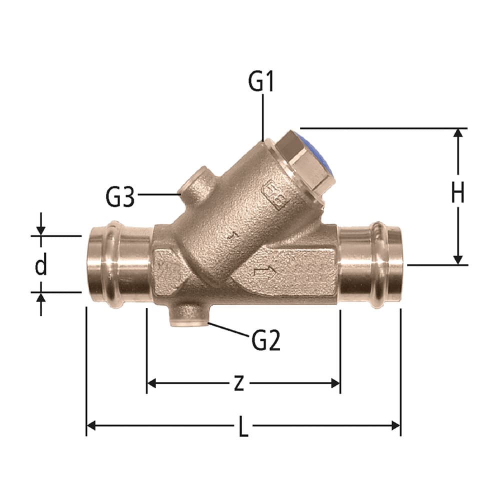 Optipress-Rückflussverhinderer