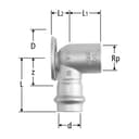 Optipress-Inox-Anschlusswinkel