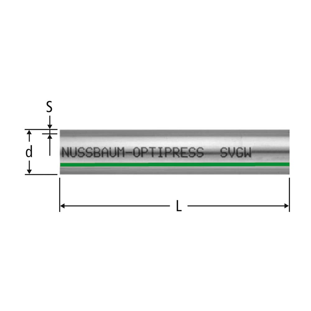 Optipress-Rohr 1.4521