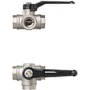 Umstell-Kugelhahn, Griff schwarz