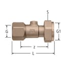 Verschraubung absperrbar