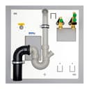 Küchen-Installationsplatte NYFFix komplett Sanipex