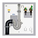 Küchen-Installationsplatte  NYFFix komplett Mepla