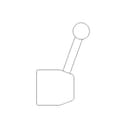 GASTRO Hebelgriff mit Schraube