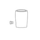 Übergangsnippel mit Schraube