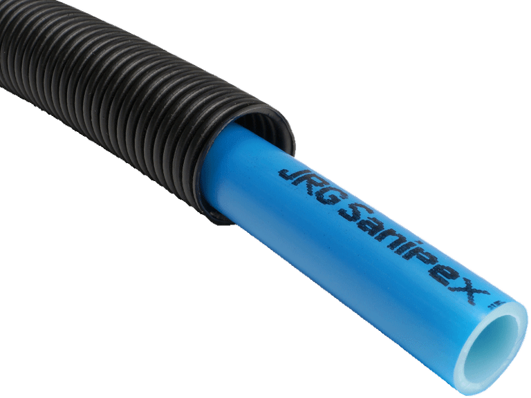 Sanipex-Rohre und Befestigungen